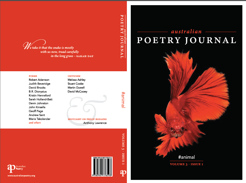 Foreword: australian poetry journal 3.1&nbsp;#animal